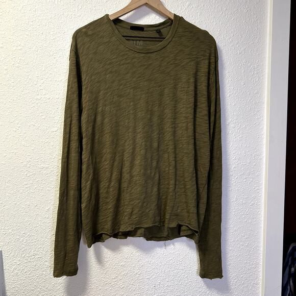 ATM Slub Jersey long sleeve tee T, distressed - Picture 1 of 5